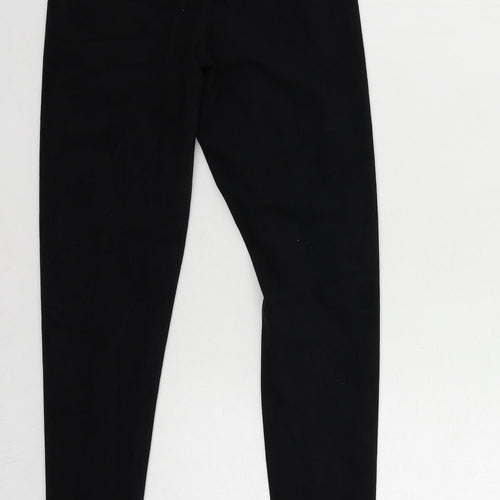 Marks and Spencer Womens Black Polyester Carrot Leggings Size 6 L29 in - Elastic Waist