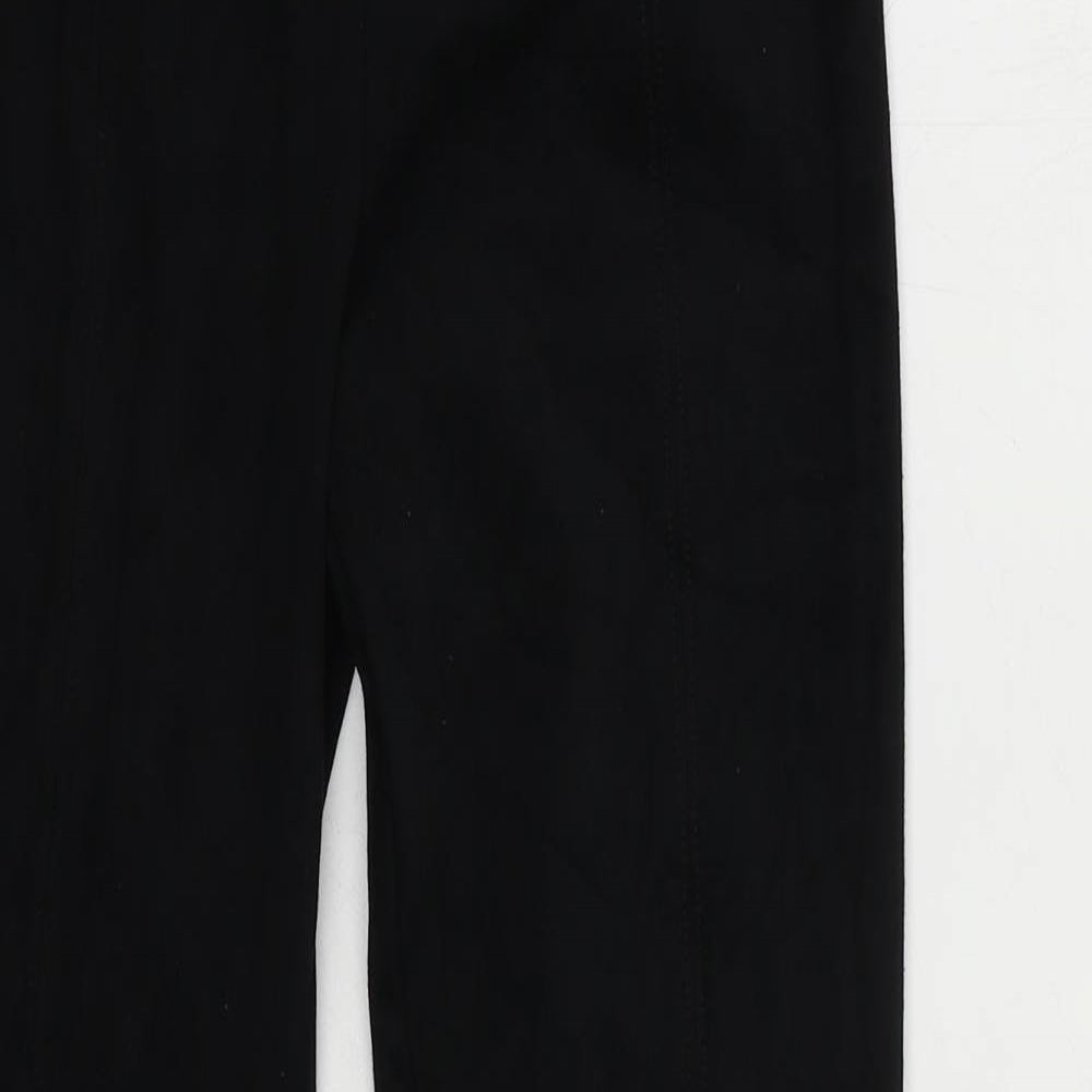 Marks and Spencer Womens Black Polyester Carrot Leggings Size 6 L29 in - Elastic Waist