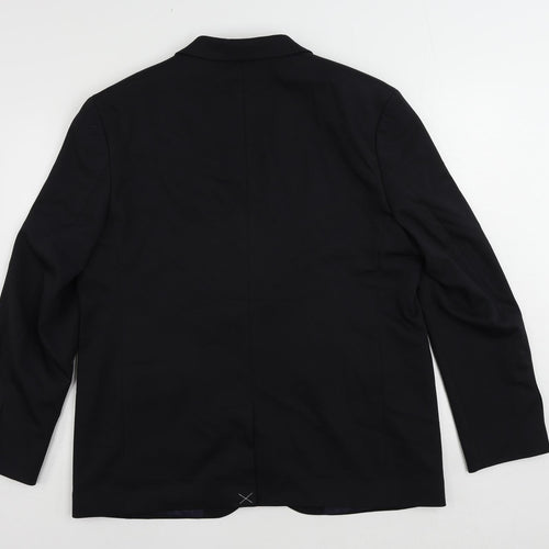Autograph Mens Blue Polyacrylate Fibre Jacket Suit Jacket Size 44 Regular