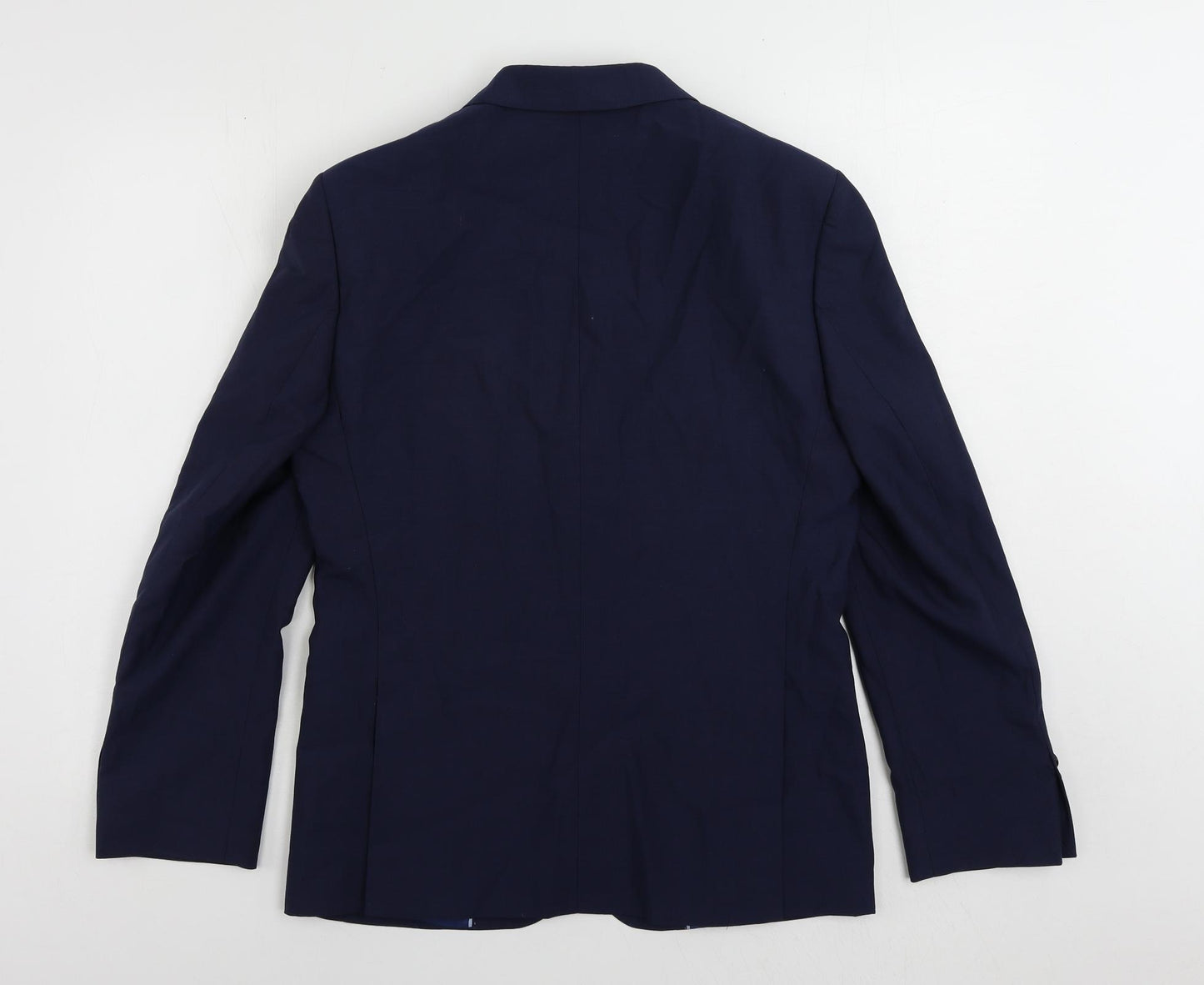 Marks and Spencer Mens Blue Wool Jacket Suit Jacket Size 36 Regular