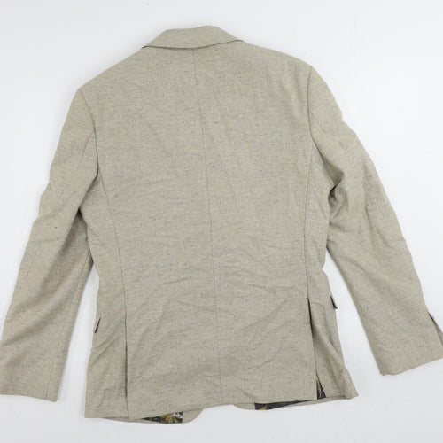 Limehaus Mens Beige Wool Jacket Blazer Size 40 Regular