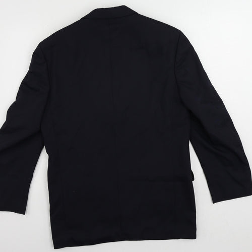 REMUS Mens Blue Polyester Jacket Suit Jacket Size 38 Regular