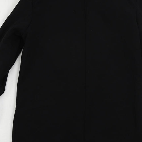Boohoo Womens Black Jacket Blazer Size 6 Button