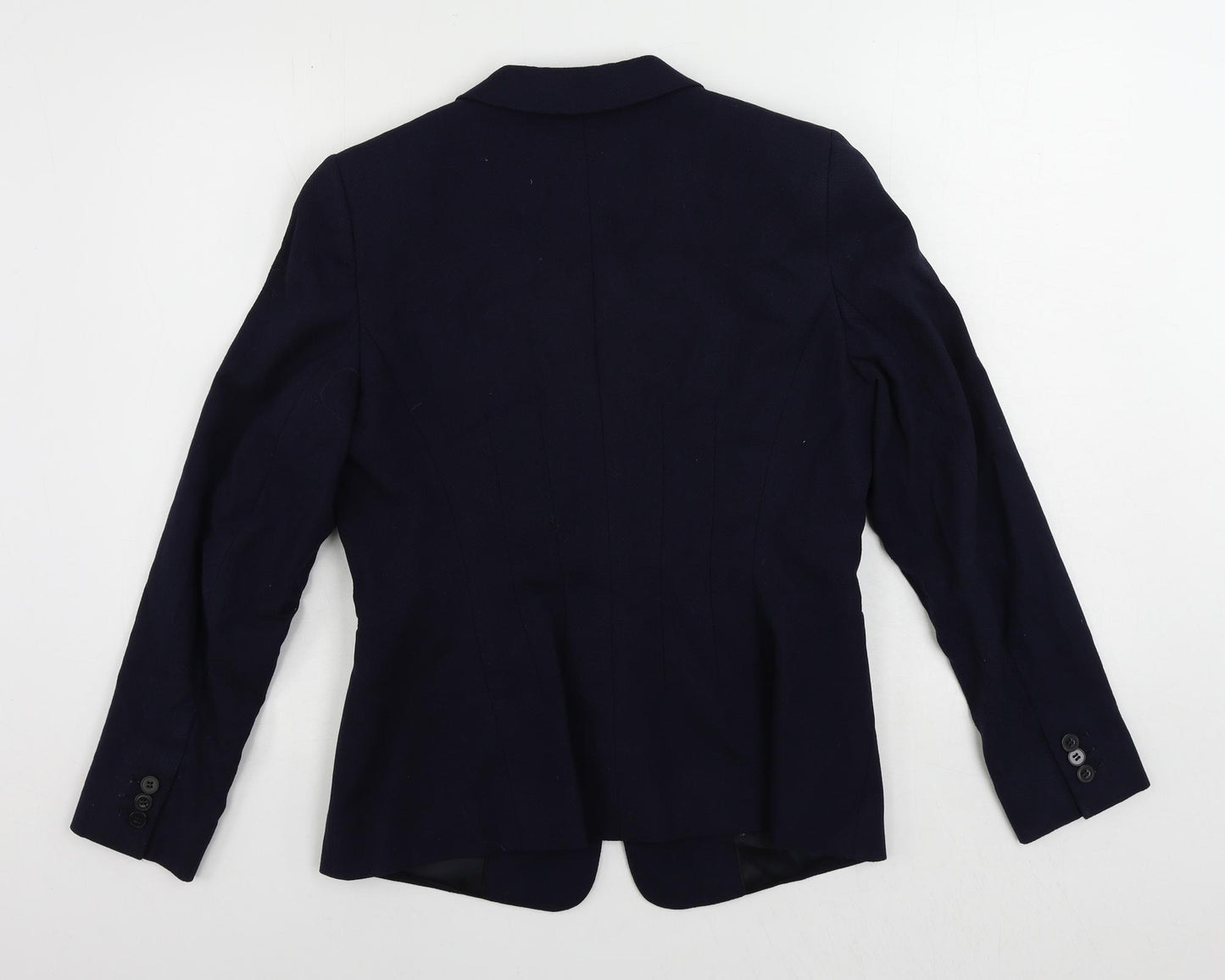 Reiss Womens Blue Jacket Blazer Size 14 Button