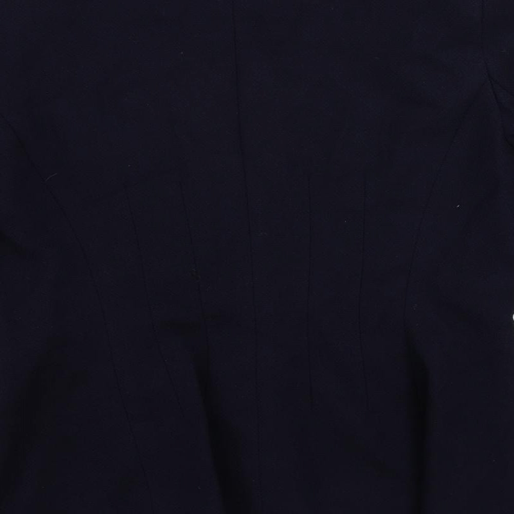 Reiss Womens Blue Jacket Blazer Size 14 Button