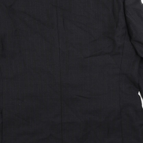 Marks and Spencer Mens Grey Striped Wool Jacket Suit Jacket Size 42 Regular
