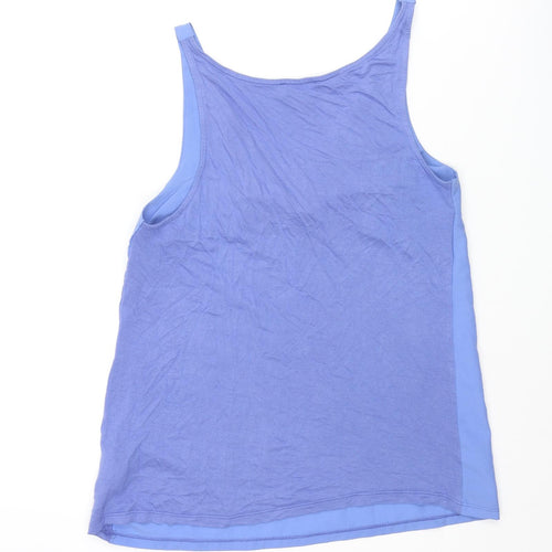 Warehouse Womens Blue Polyester Camisole Blouse Size 10 V-Neck