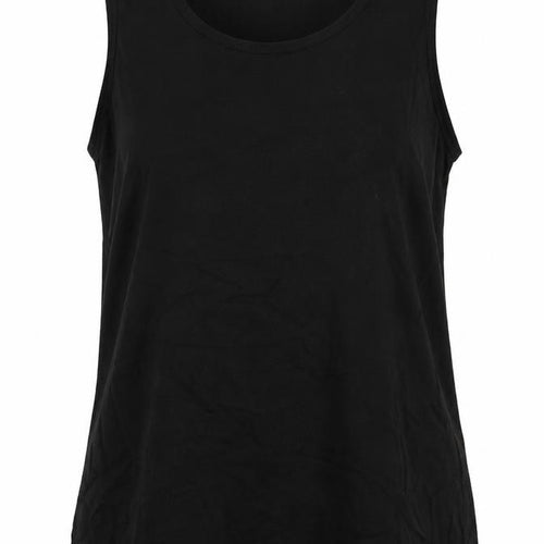 Sahara Womens Black Viscose Camisole Blouse Size 6 Round Neck