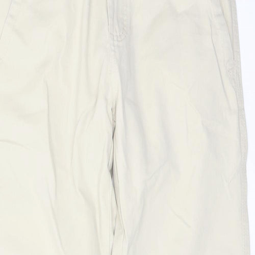 Denim & Co. Mens Beige Cotton Straight Jeans Size 30 in L30 in Regular Button