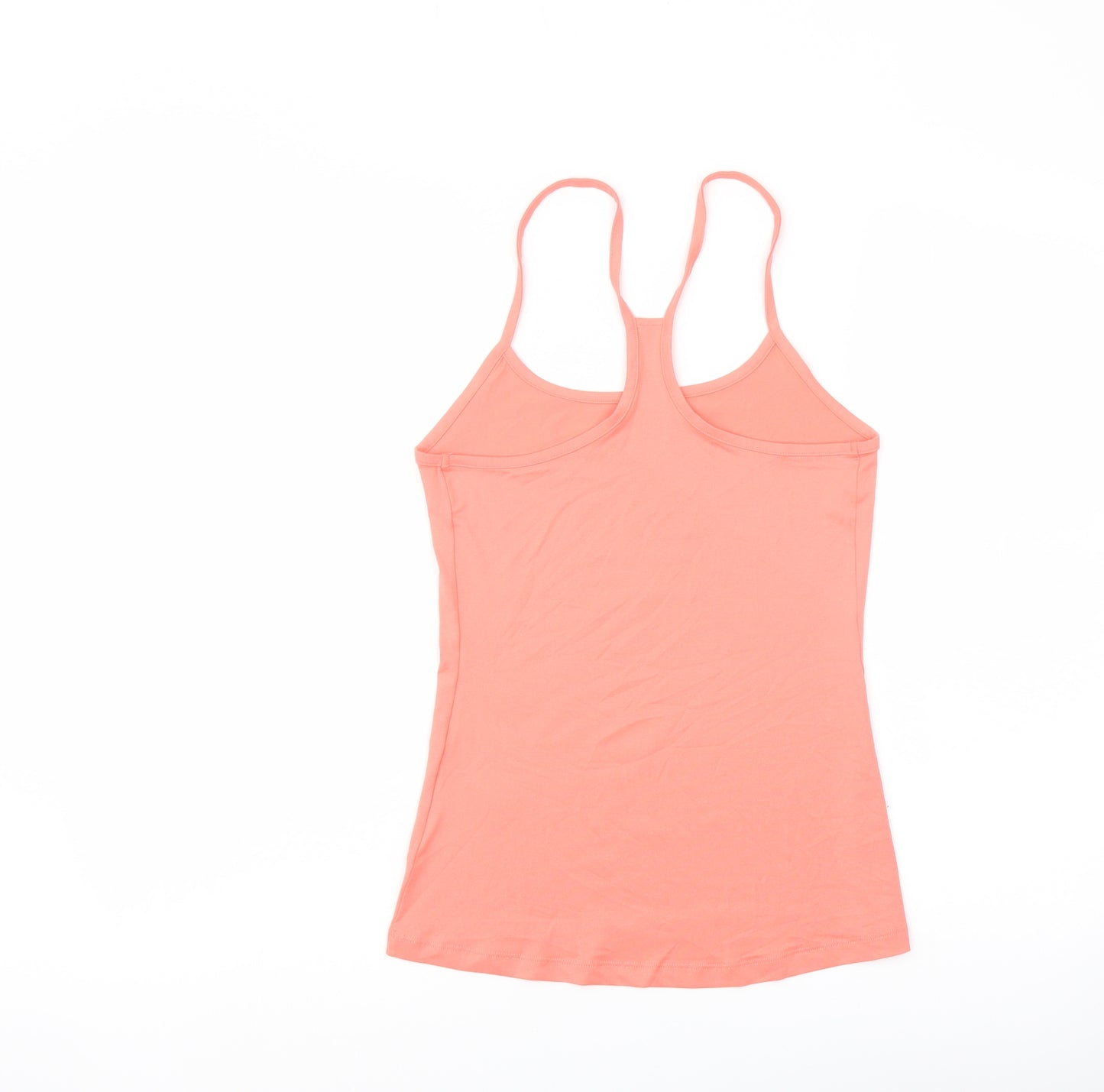 Good Moove Womens Orange Polyester Basic Tank Size 8 Round Neck Pullover