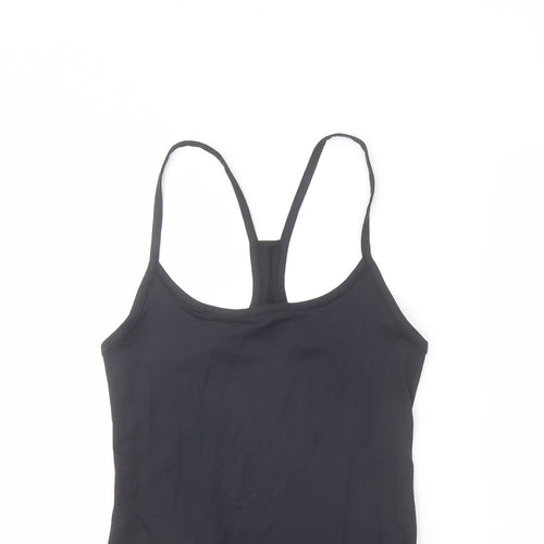 Good Moove Womens Blue Polyester Basic Tank Size 6 Round Neck Pullover