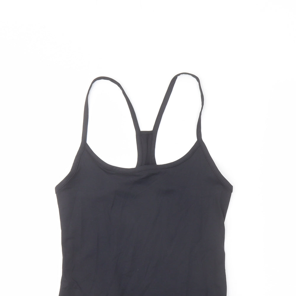 Good Moove Womens Blue Polyester Basic Tank Size 6 Round Neck Pullover
