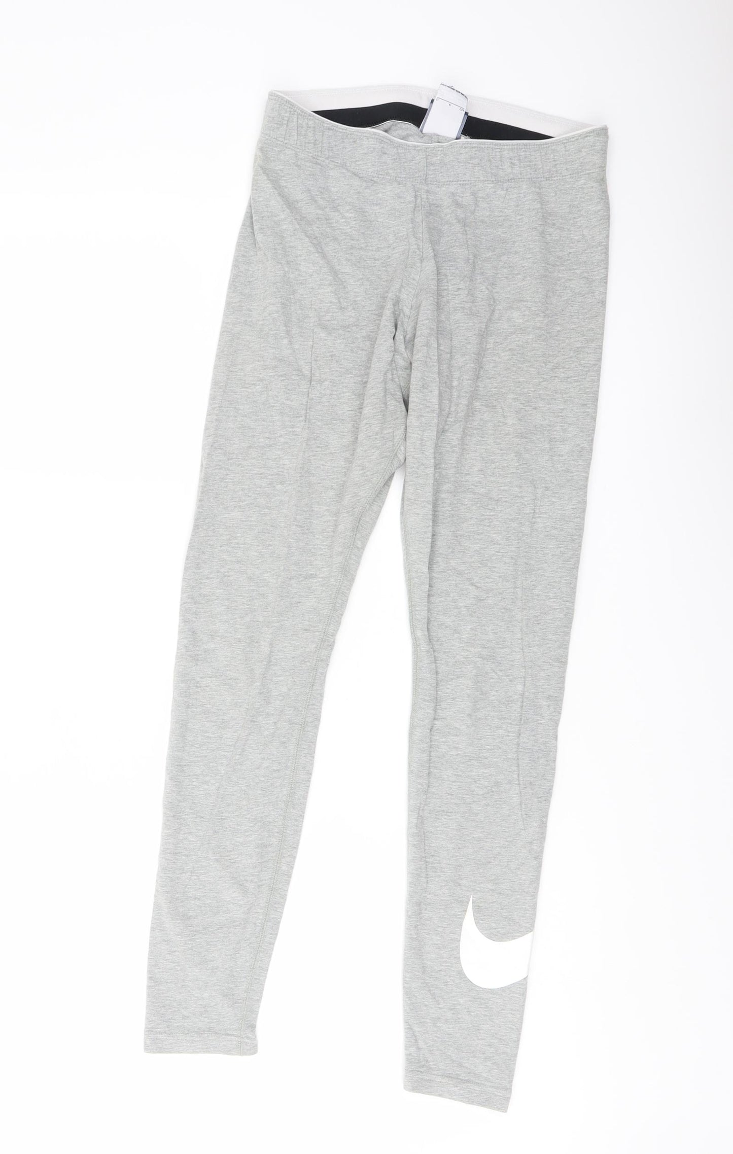 Nike Womens Grey Cotton Carrot Leggings Size S L26 in