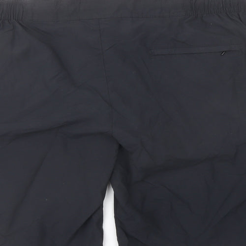 Marks and Spencer Mens Black Polyamide Cargo Shorts Size 3XL L10 in Regular Button - Swim Shorts