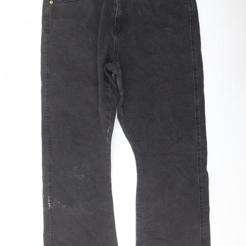 Signature by Levi Strauss & Co. Womens Grey Cotton Bootcut Jeans Size 12 L28 in Regular Button