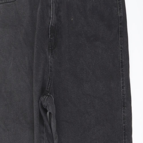 Signature by Levi Strauss & Co. Womens Grey Cotton Bootcut Jeans Size 12 L28 in Regular Button