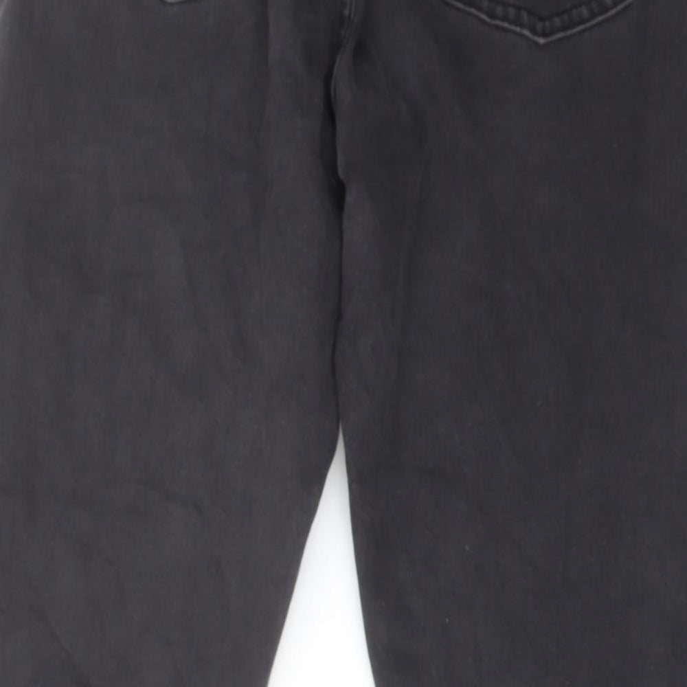 Signature by Levi Strauss & Co. Womens Grey Cotton Bootcut Jeans Size 12 L28 in Regular Button