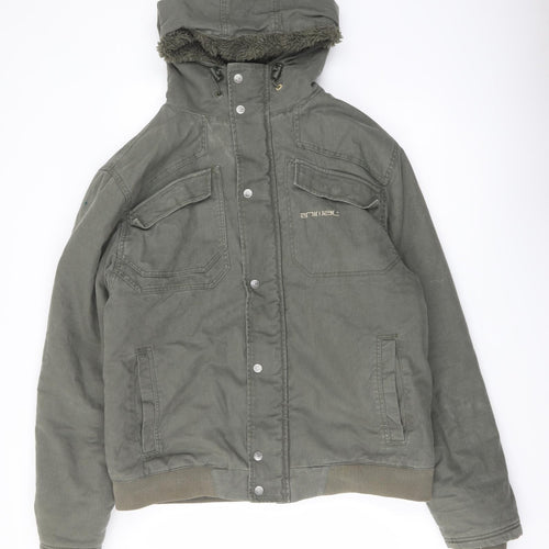 Animal Mens Green Jacket Size L Zip