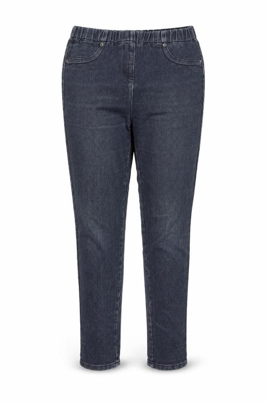 Front view of Next women’s blue cotton jegging jeans, size UK 12, 29-inch leg regular
