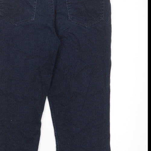 Epilogue Womens Blue Cotton Bermuda Shorts Size 12 L20 in Regular Zip - Pockets