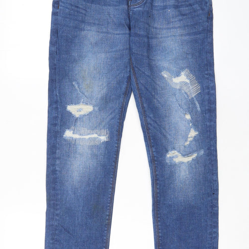 Denim & Co. Mens Blue Cotton Skinny Jeans Size 30 in L32 in Regular Zip - Pockets