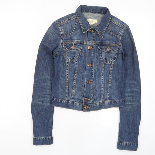 Jacket Womens Blue Jacket Size 4 Button