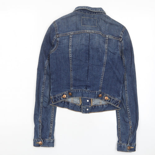 Jacket Womens Blue Jacket Size 4 Button