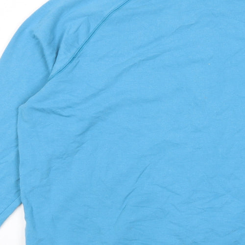 Autograph Womens Blue Cotton Pullover Sweatshirt Size M Pullover - Logo