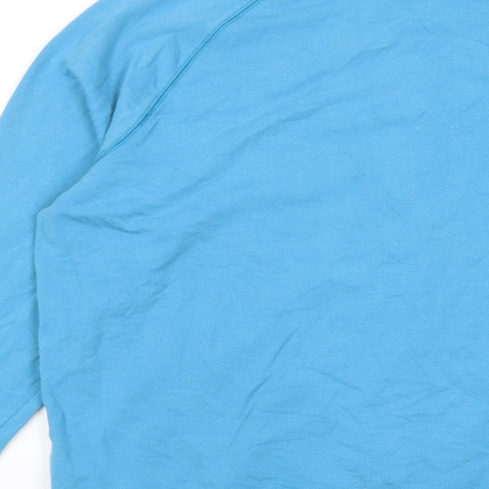 Autograph Womens Blue Cotton Pullover Sweatshirt Size M Pullover - Logo