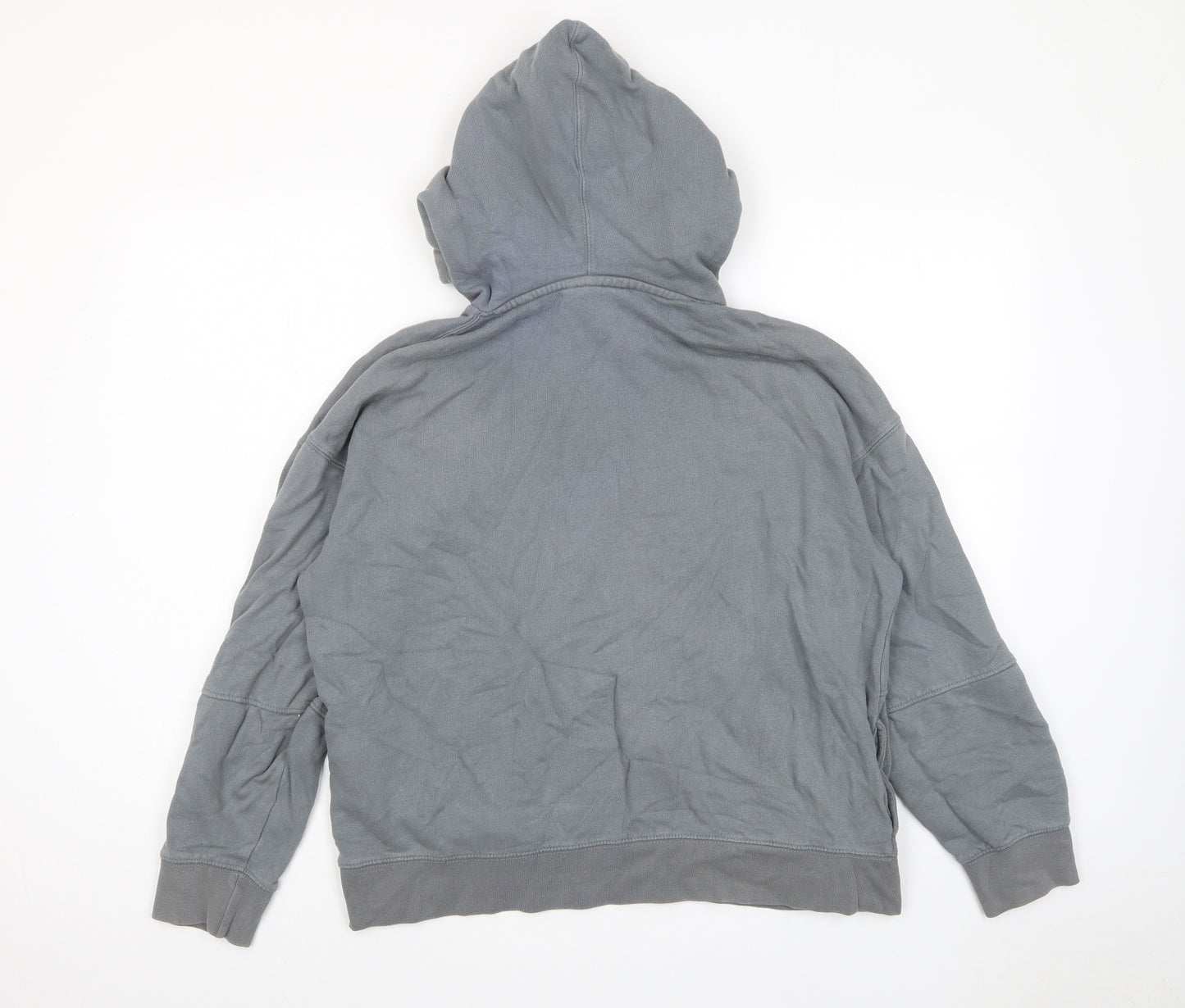 Commun Culture Mens Grey Cotton Pullover Hoodie Size S - Pockets