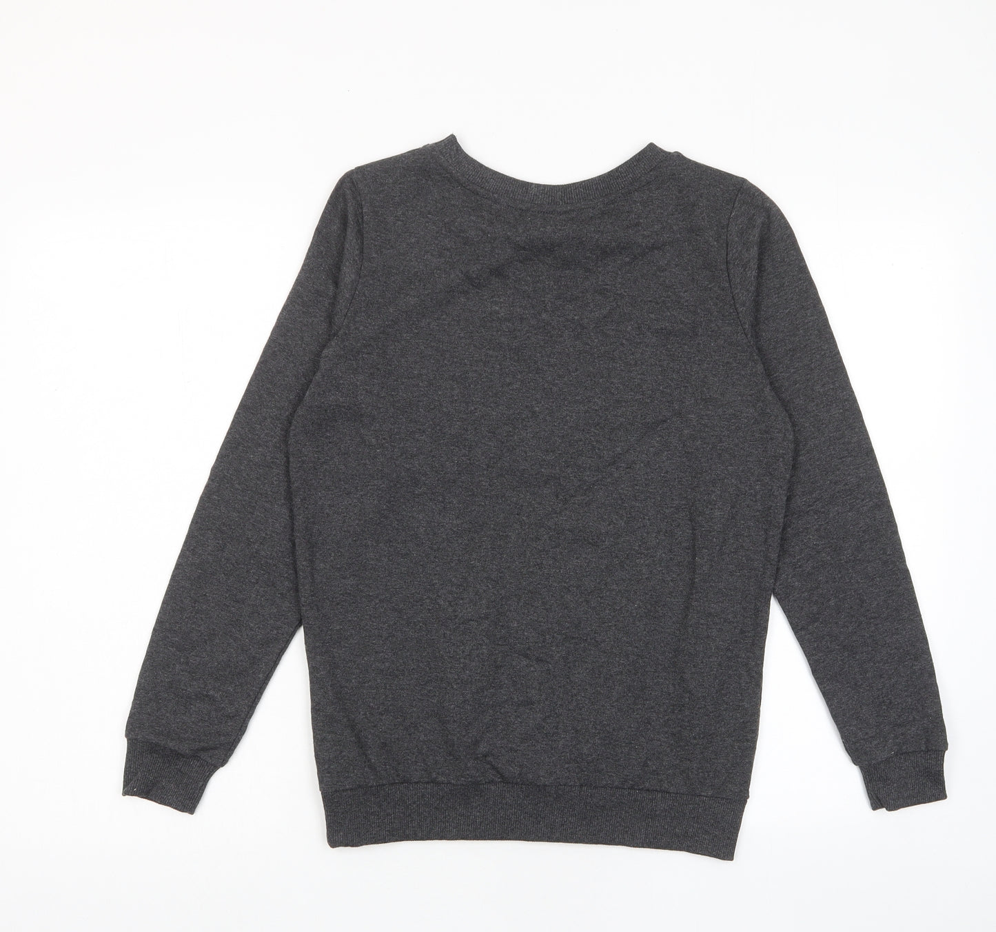 Disney Womens Grey Cotton Pullover Sweatshirt Size 8 Pullover - Mickey Mouse