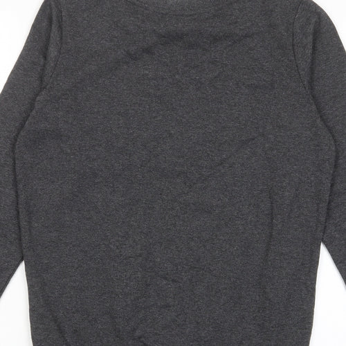 Disney Womens Grey Cotton Pullover Sweatshirt Size 8 Pullover - Mickey Mouse
