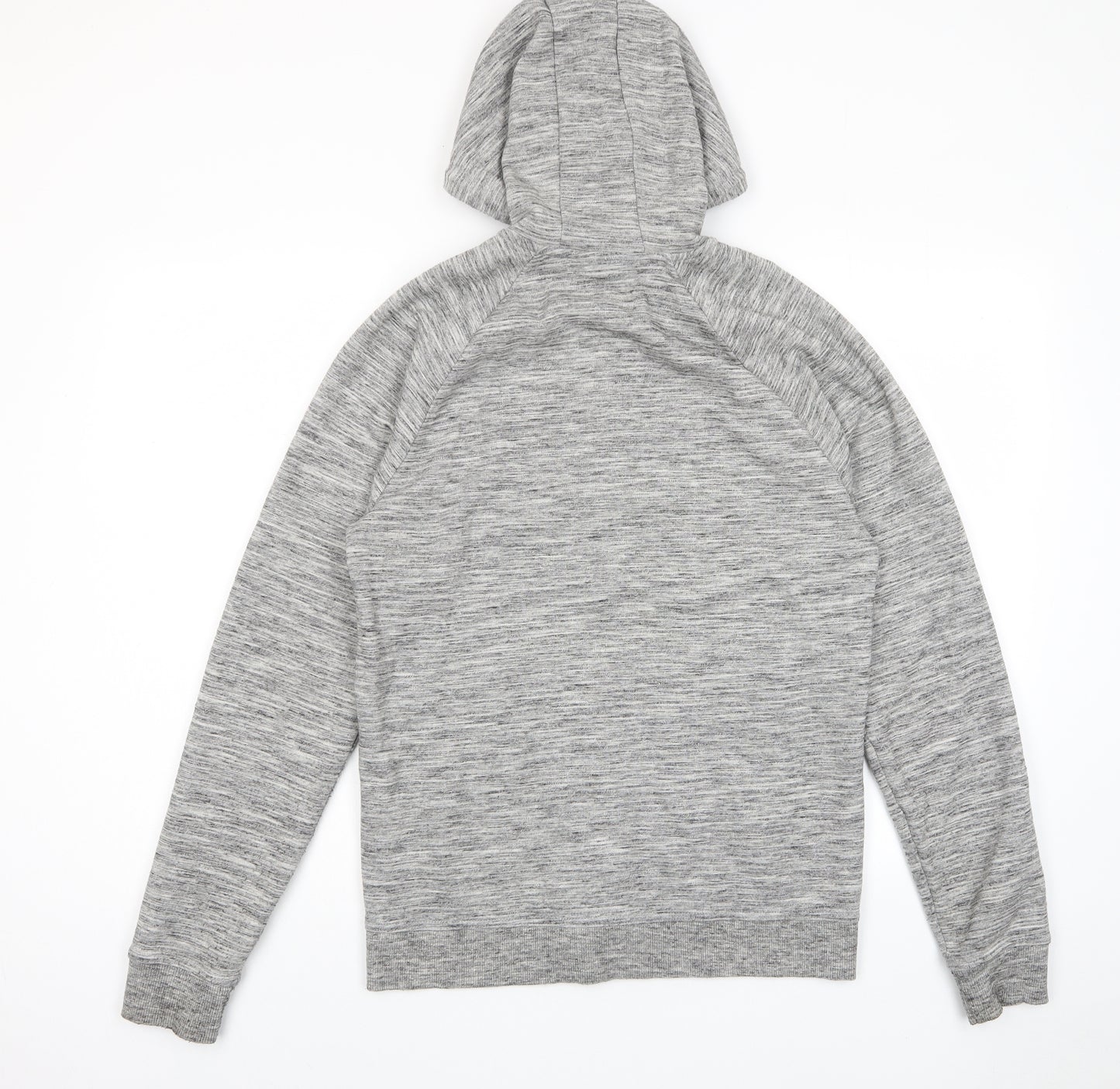NEXT Mens Grey Cotton Full Zip Hoodie Size M - Zip Pockets