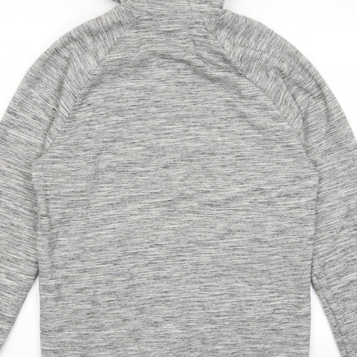 NEXT Mens Grey Cotton Full Zip Hoodie Size M - Zip Pockets