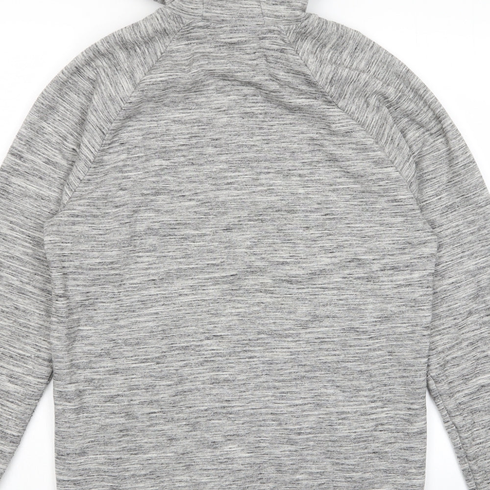 NEXT Mens Grey Cotton Full Zip Hoodie Size M - Zip Pockets
