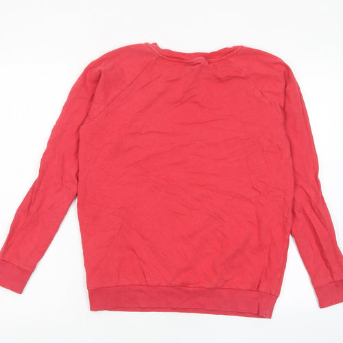 Coca-Cola Womens Red Cotton Pullover Sweatshirt Size 10 Pullover