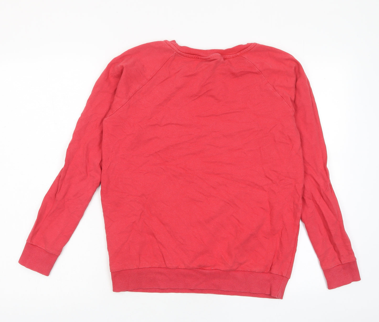 Coca-Cola Womens Red Cotton Pullover Sweatshirt Size 10 Pullover