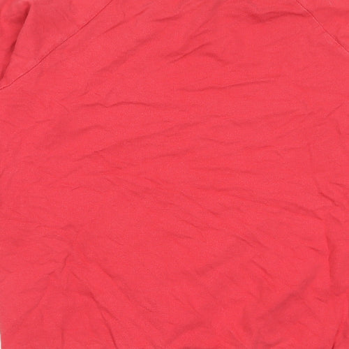 Coca-Cola Womens Red Cotton Pullover Sweatshirt Size 10 Pullover