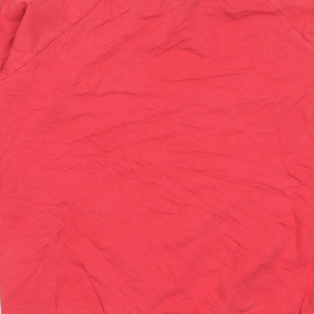 Coca-Cola Womens Red Cotton Pullover Sweatshirt Size 10 Pullover