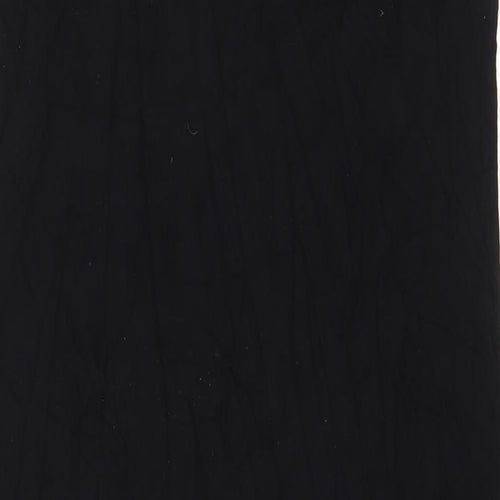 Sparkle & Fade Womens Black Viscose A-Line Size M Scoop Neck Pullover