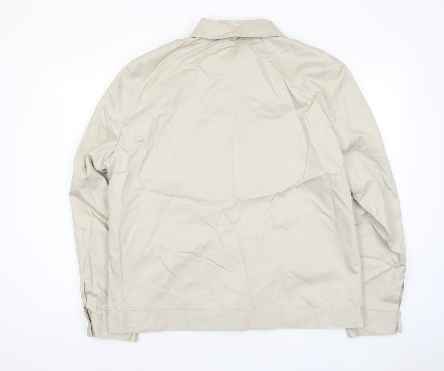 Autograph Mens Beige Jacket Size XL Zip - Pockets