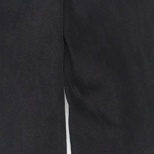 NEXT Womens Black Cotton Skinny Jeans Size 12 L27 in Regular Zip - Jeweled Detail