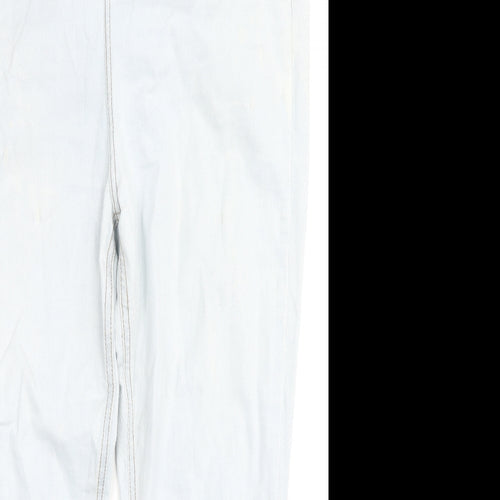 Don't Think Twice Womens Blue Cotton Straight Jeans Size 20 L27 in Regular Zip