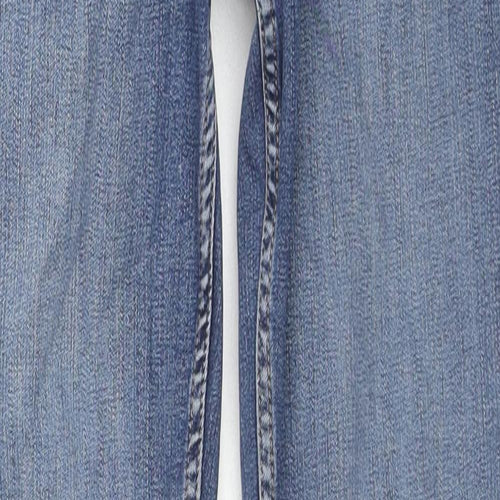 Reiss Womens Blue Cotton Skinny Jeans Size 27 in L28 in Regular Zip