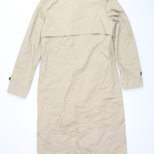 Marks and Spencer Womens Beige Trench Coat Coat Size 8 Button