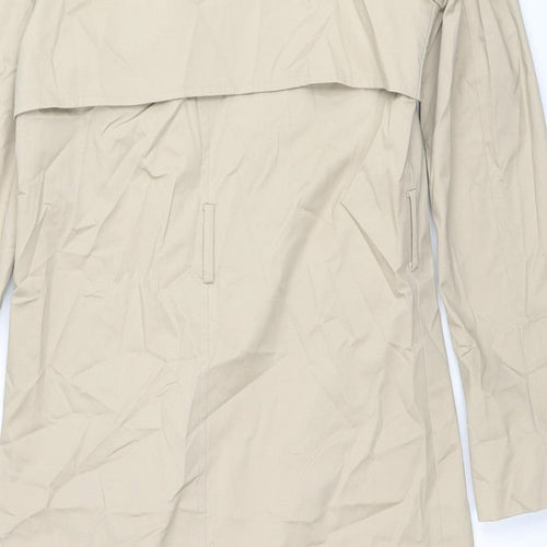 Marks and Spencer Womens Beige Trench Coat Coat Size 8 Button