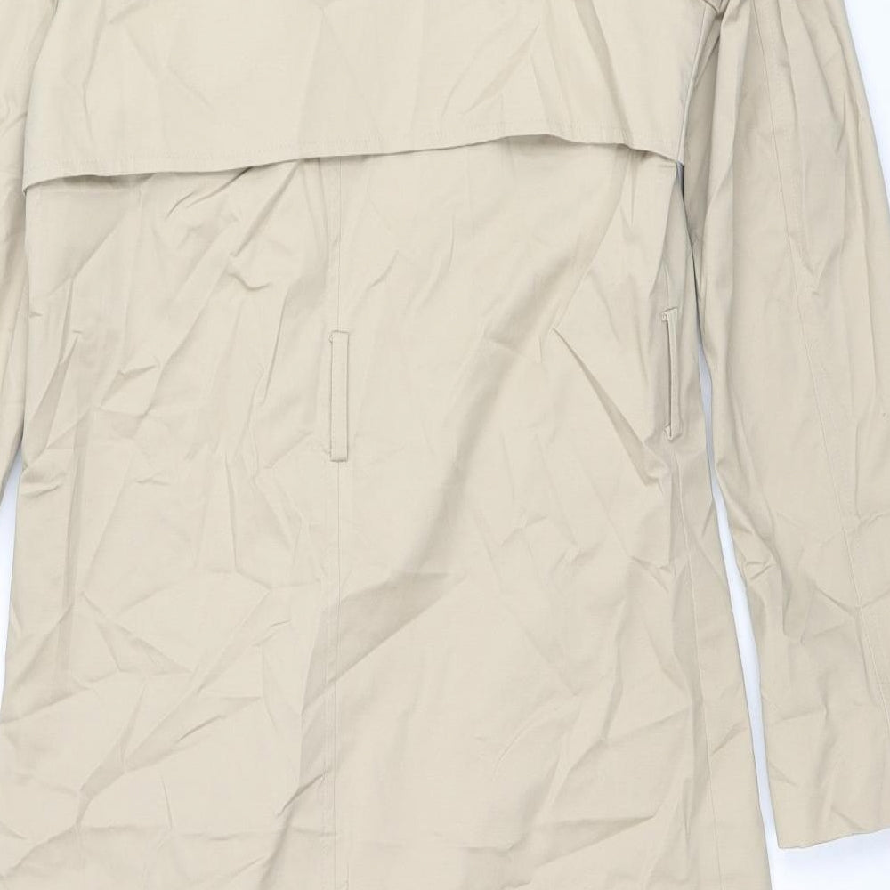 Marks and Spencer Womens Beige Trench Coat Coat Size 8 Button