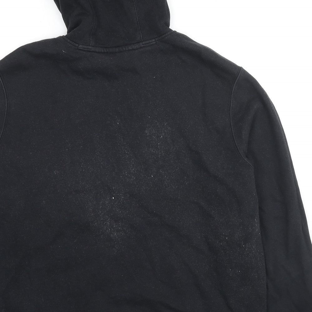 Nike Mens Black Cotton Pullover Hoodie Size XL