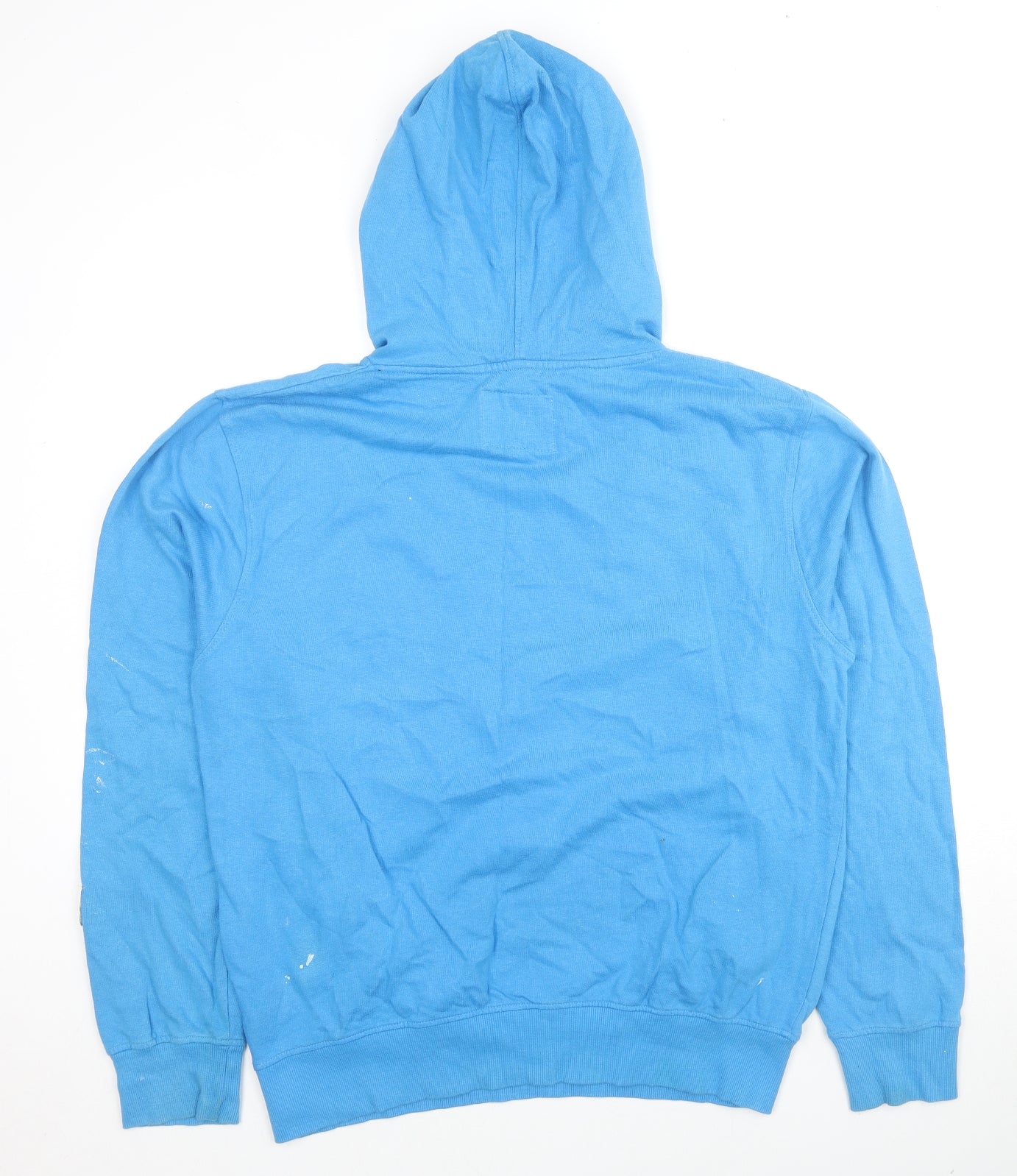 JACK & JONES Mens Blue Cotton Pullover Hoodie Size XL - Logo