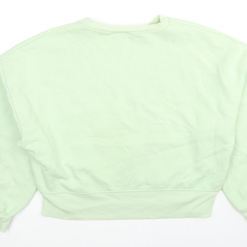 ASOS Womens Green Cotton Pullover Sweatshirt Size 6 Pullover